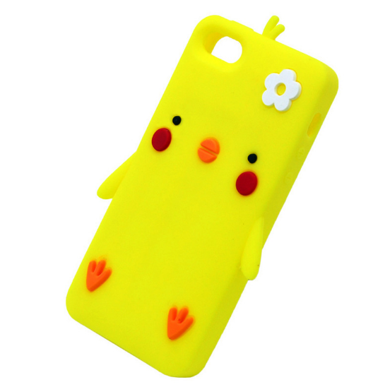 Silicone mobile phone set cartoon chicken soft shell