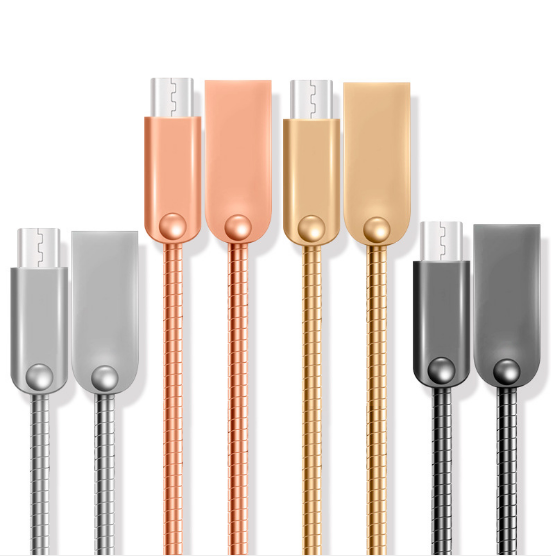 Color silk color PVC data CABLE(MICRO IPHONE TYPE C )