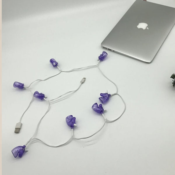 USB rechargeable lamp series lamp string