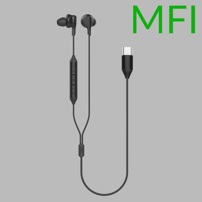 Lightning headset (mfi certification)/TPE external +ABS shell/1.2m/C100 connector